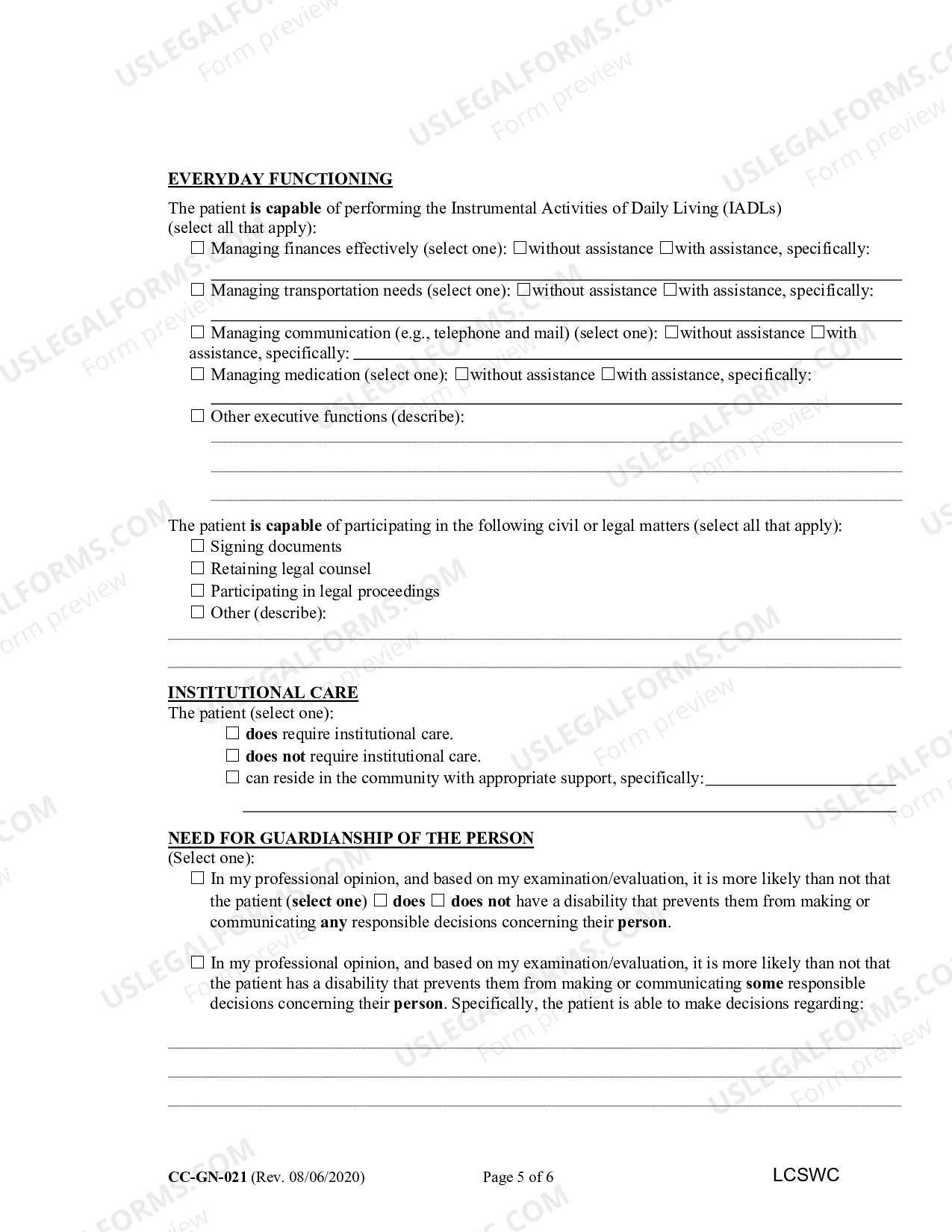Preview Licensed Certified Social Worker-Clinical (LCSW-C) Certificate