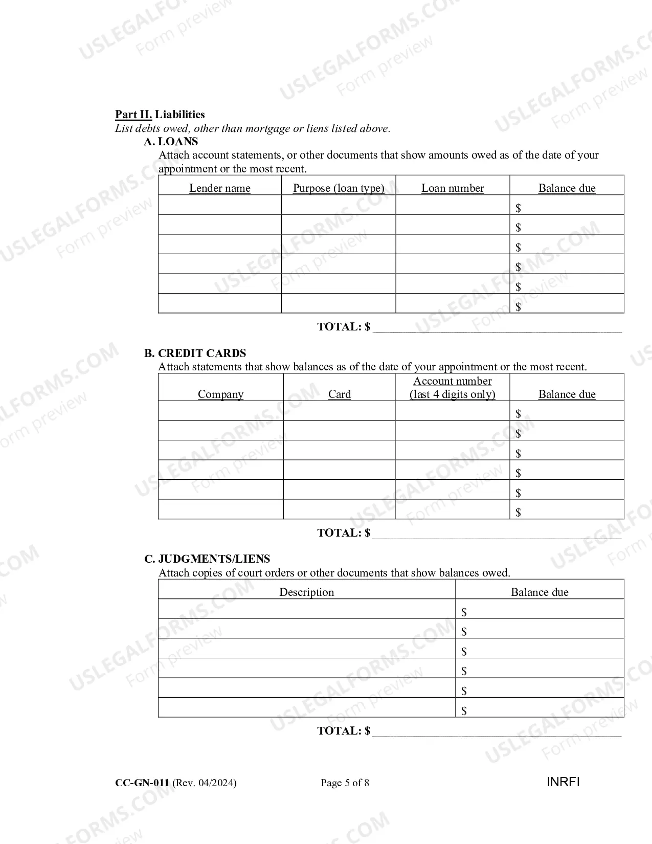 Preview Guardianship Inventory And Information Report