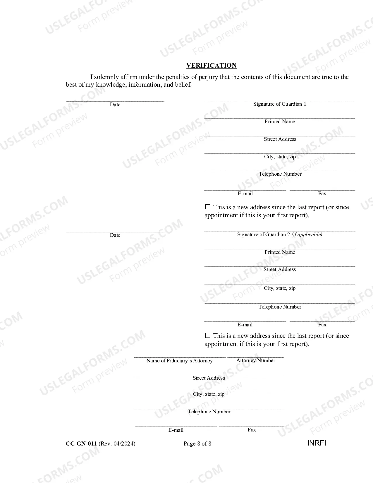 Preview Guardianship Inventory And Information Report