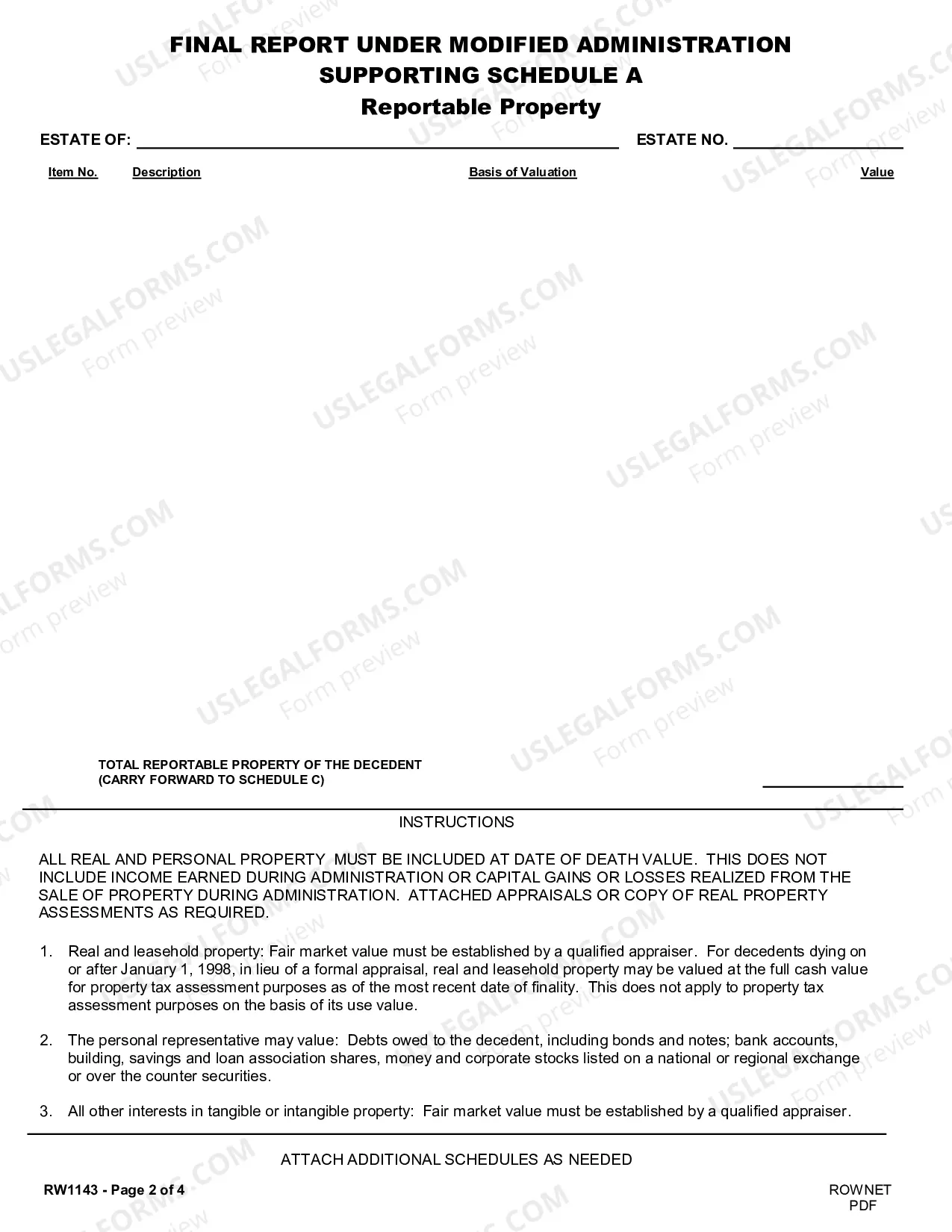 Preview Final Report Under Modified Administration And Certificate of Service