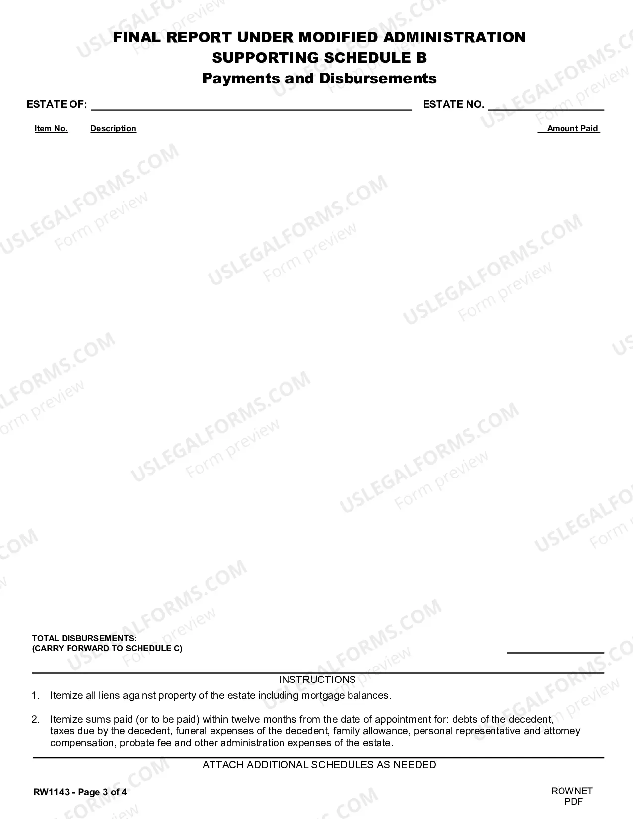 Preview Final Report Under Modified Administration And Certificate of Service