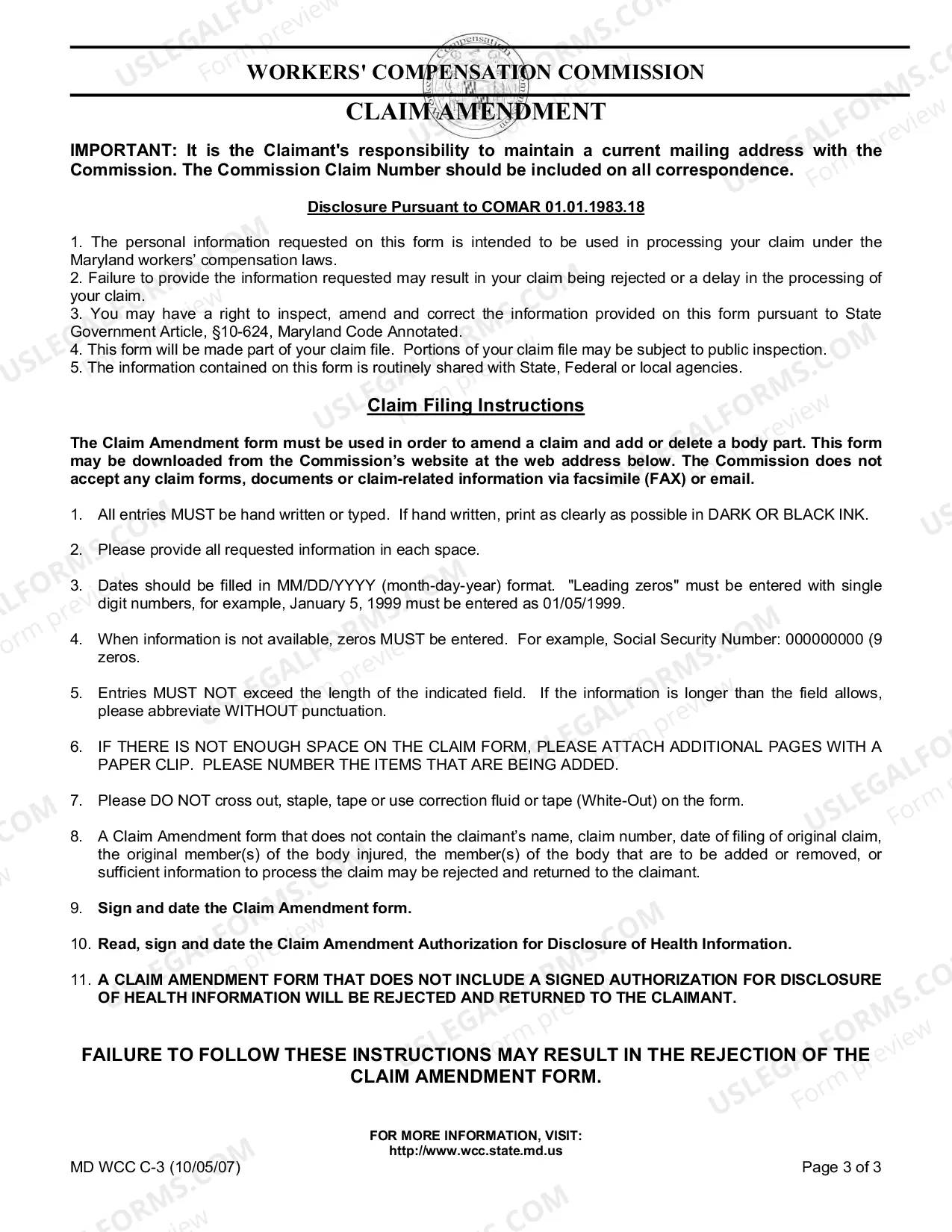 Preview Claim Amendment