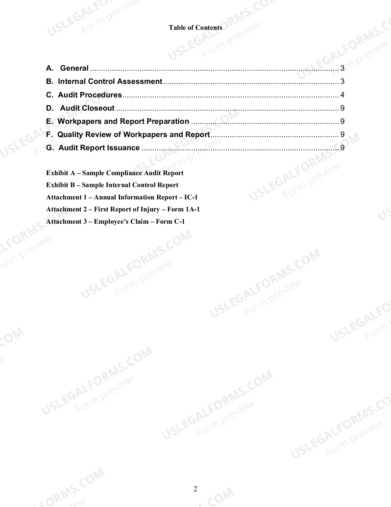 Preview Compliance Audit Procedures Guide (Attachment H)