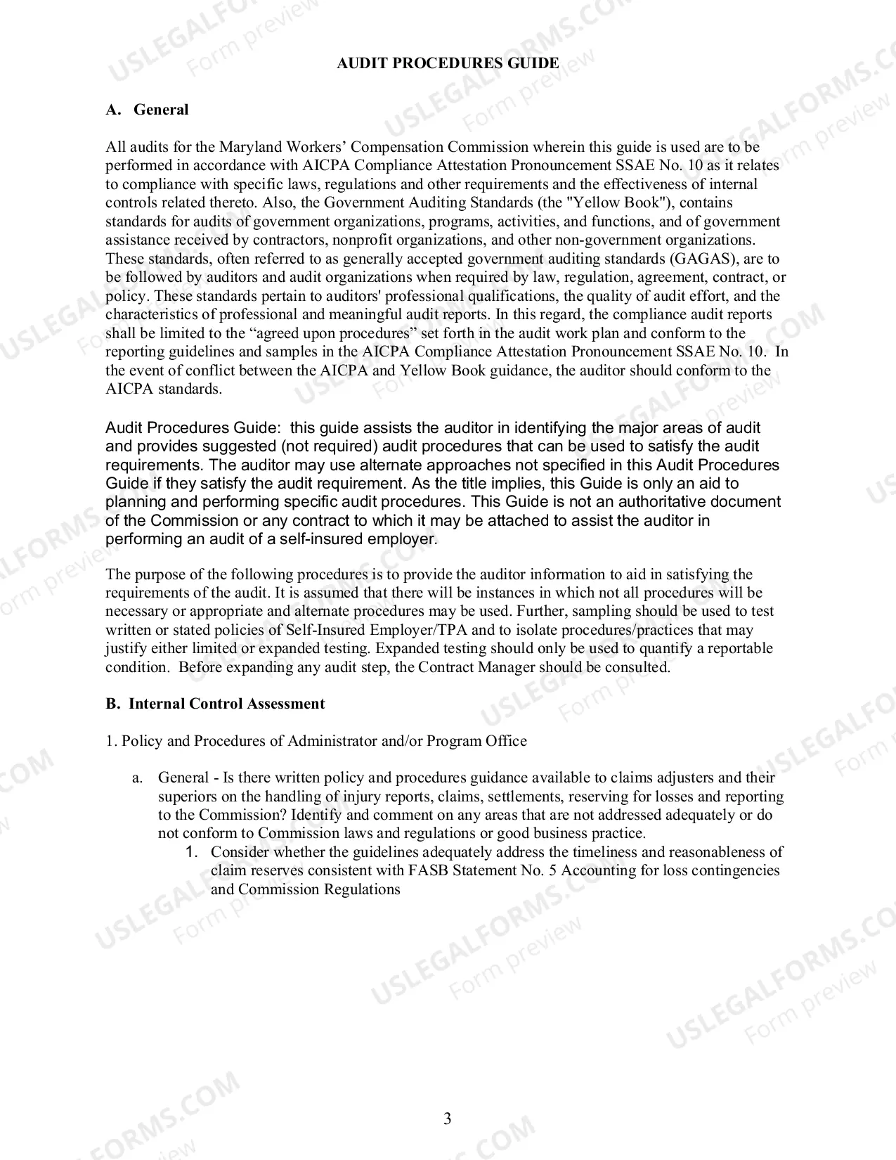 Preview Compliance Audit Procedures Guide (Attachment H)