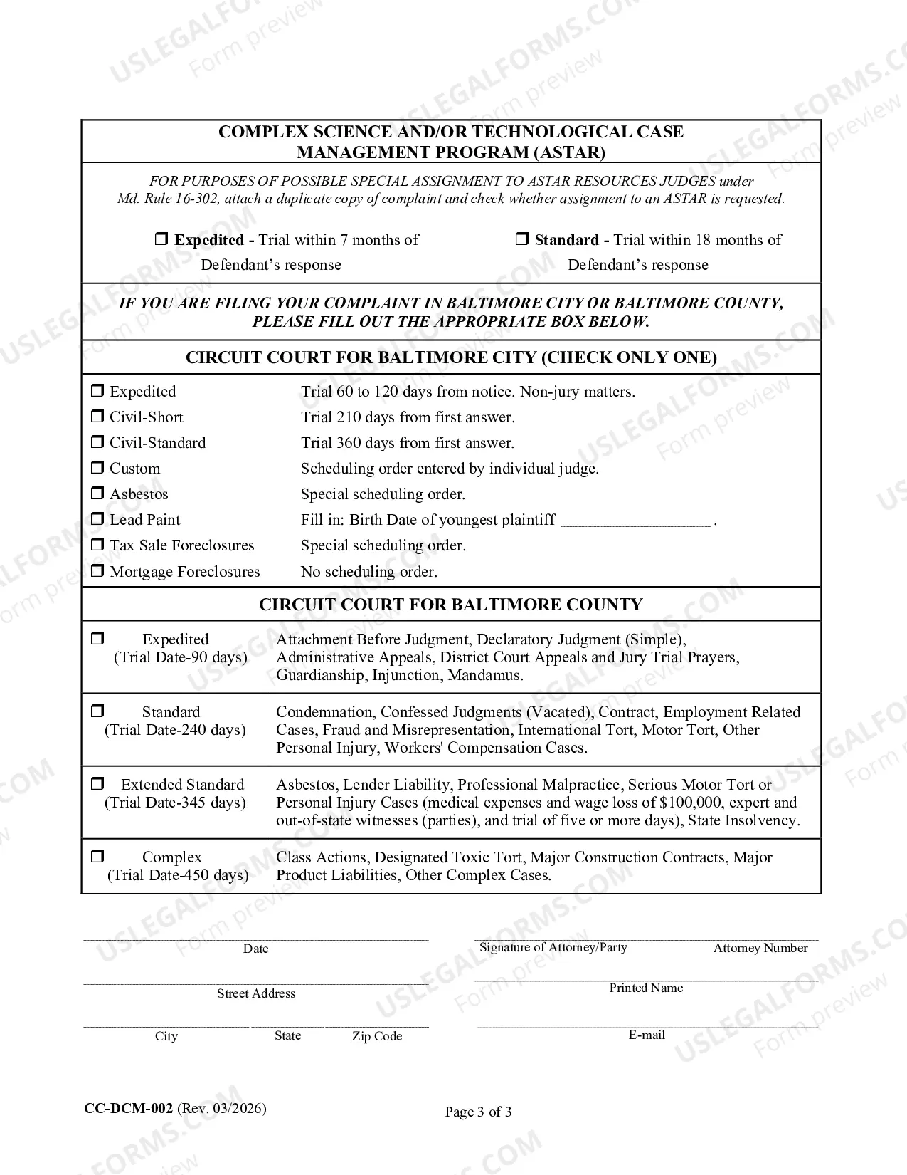 Preview Case Information Report