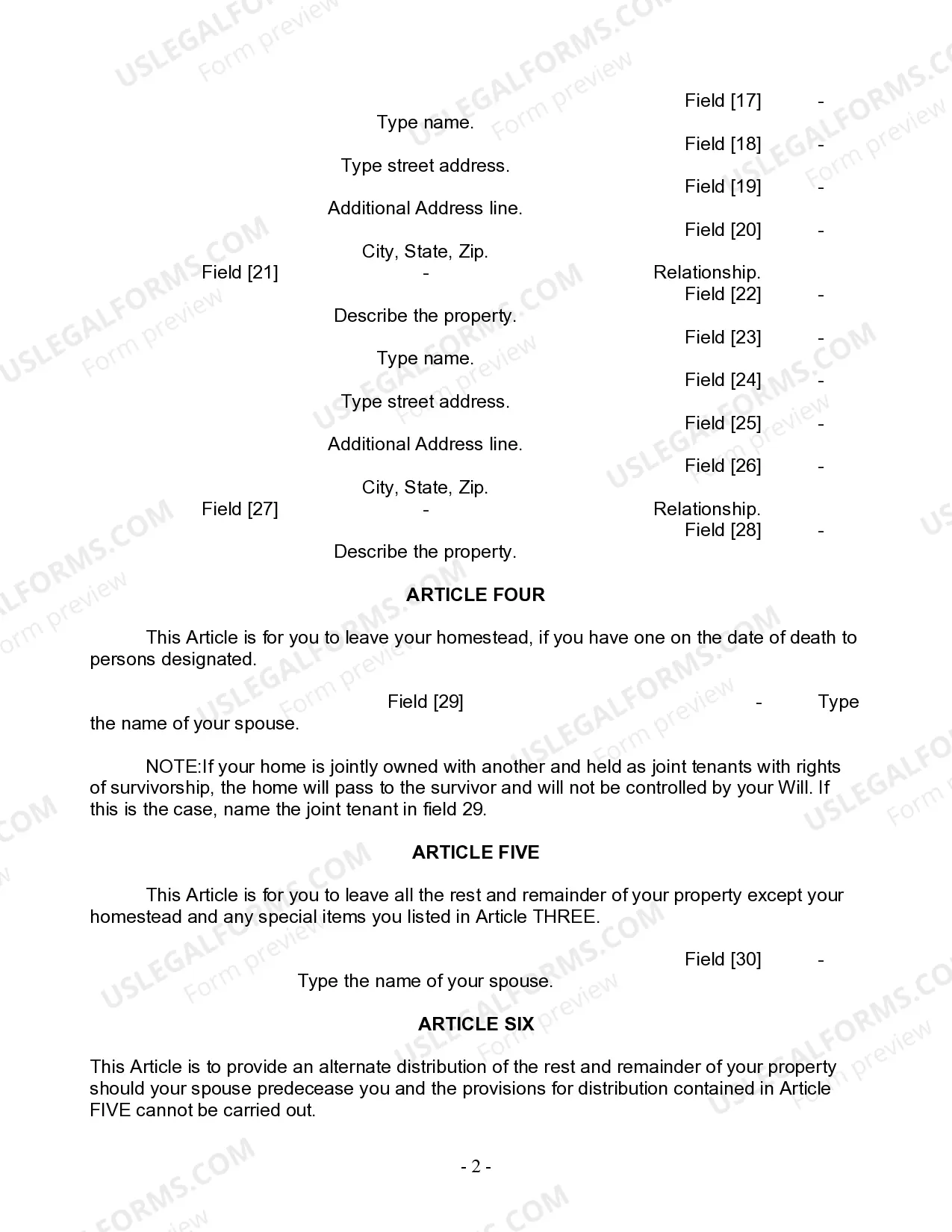 Preview Mutual Wills Package with Last Wills and Testaments for Married Couple with Adult Children