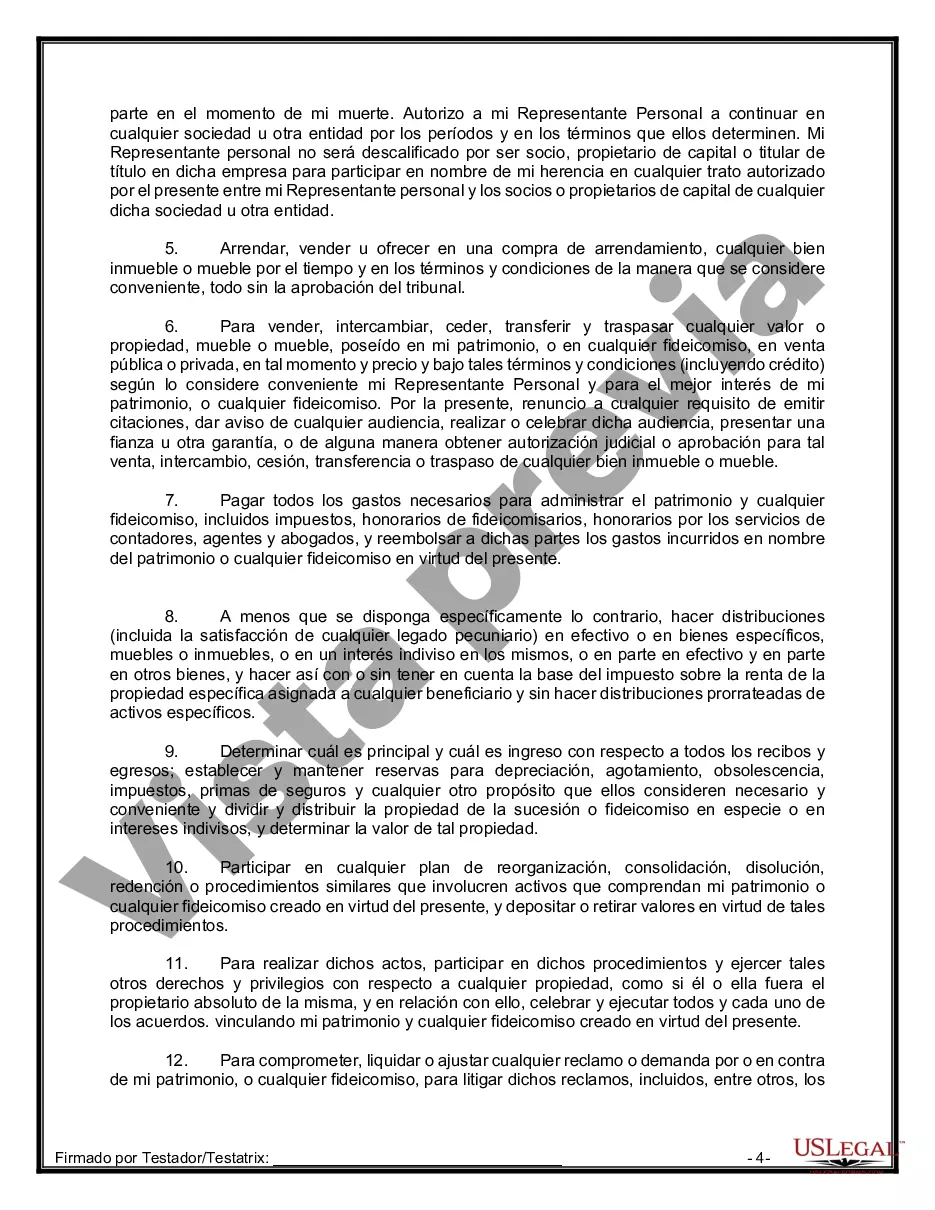 Get Paquete de Voluntades Mutuas con Últimas Voluntades y Testamentos para Pareja Casada sin Hijos Preview Paquete de Voluntades Mutuas con Últimas Voluntades y Testamentos para Pareja Casada sin Hijos