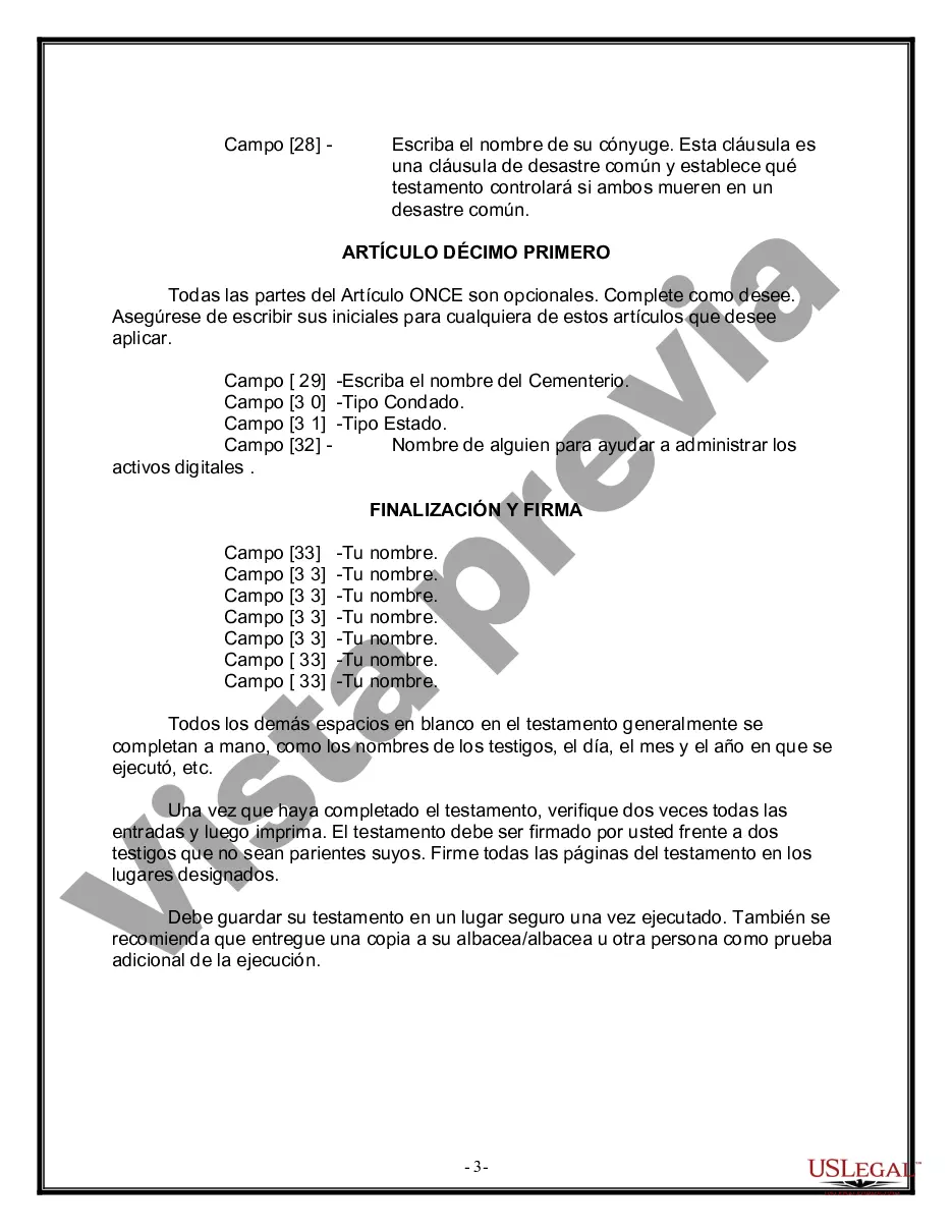 Get Paquete de Voluntades Mutuas con Últimas Voluntades y Testamentos para Pareja Casada sin Hijos Preview Paquete de Voluntades Mutuas con Últimas Voluntades y Testamentos para Pareja Casada sin Hijos