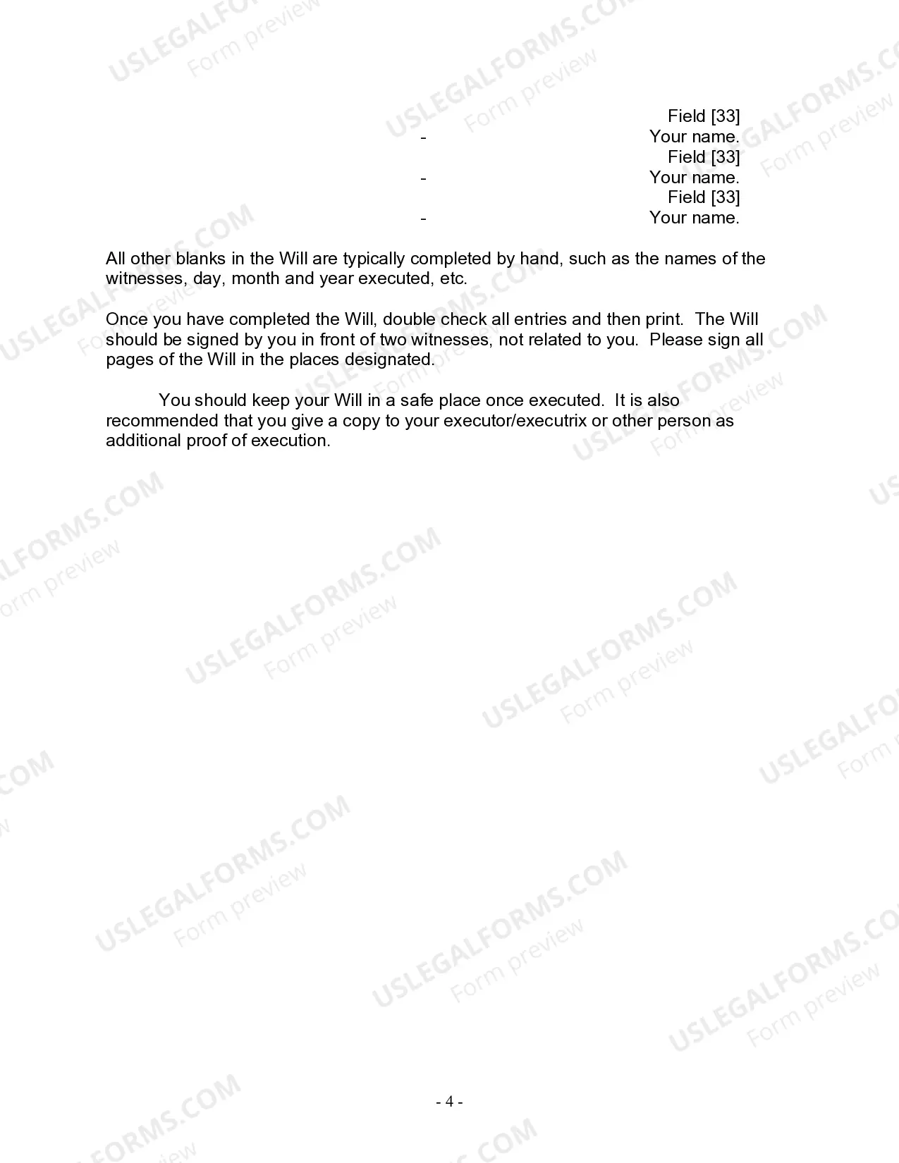 Preview Mutual Wills package with Last Wills and Testaments for Married Couple with No Children