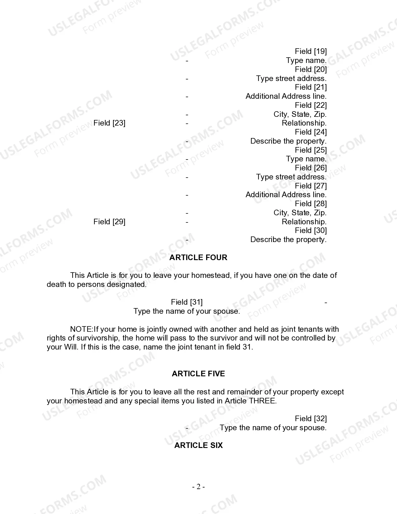Preview Mutual Wills Package with Last Wills and Testaments for Married Couple with Minor Children