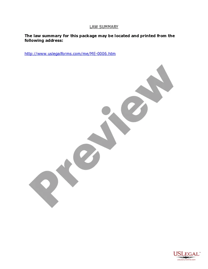 Preview Maine Name Change Instructions and Forms Package for an Adult