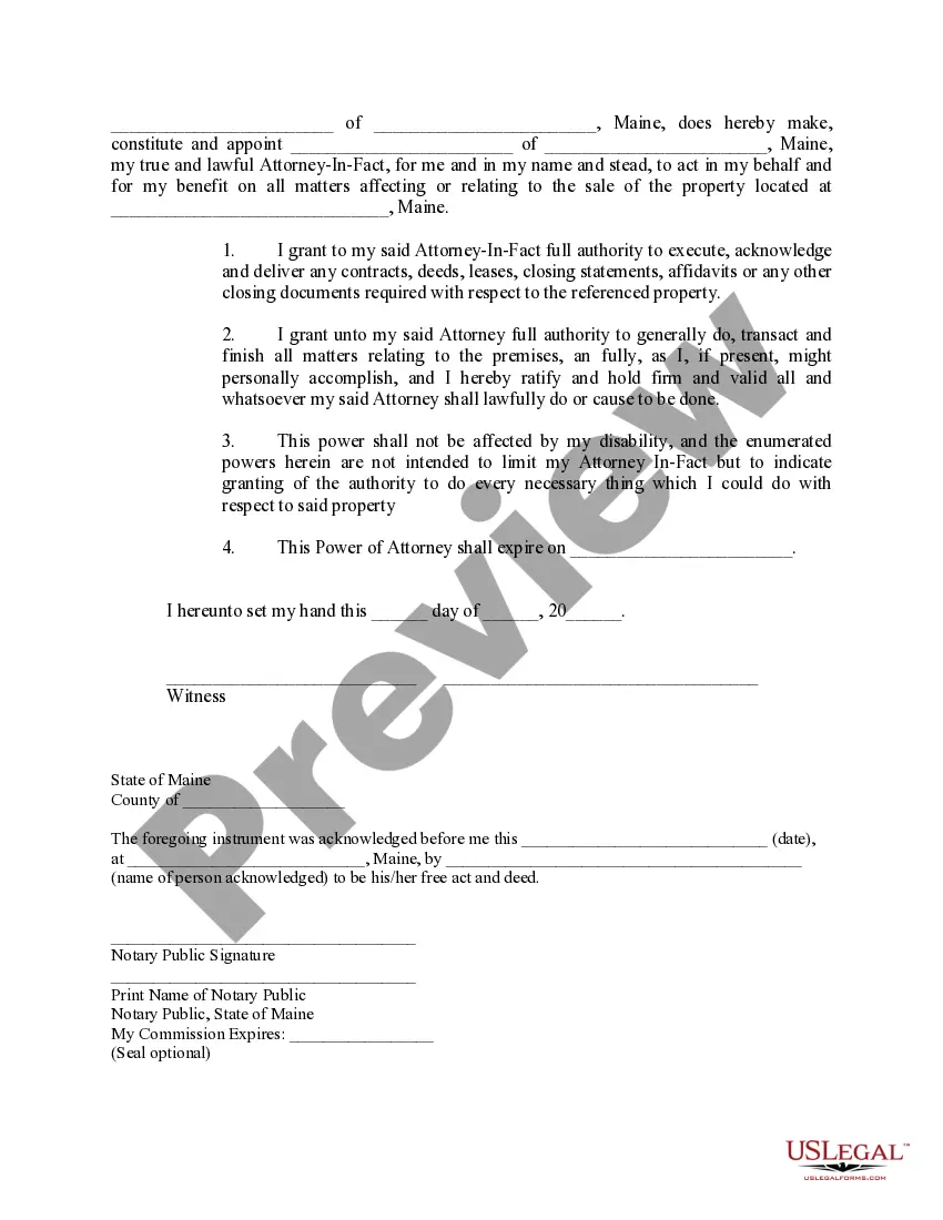 Preview Limited Durable Power of Attorney