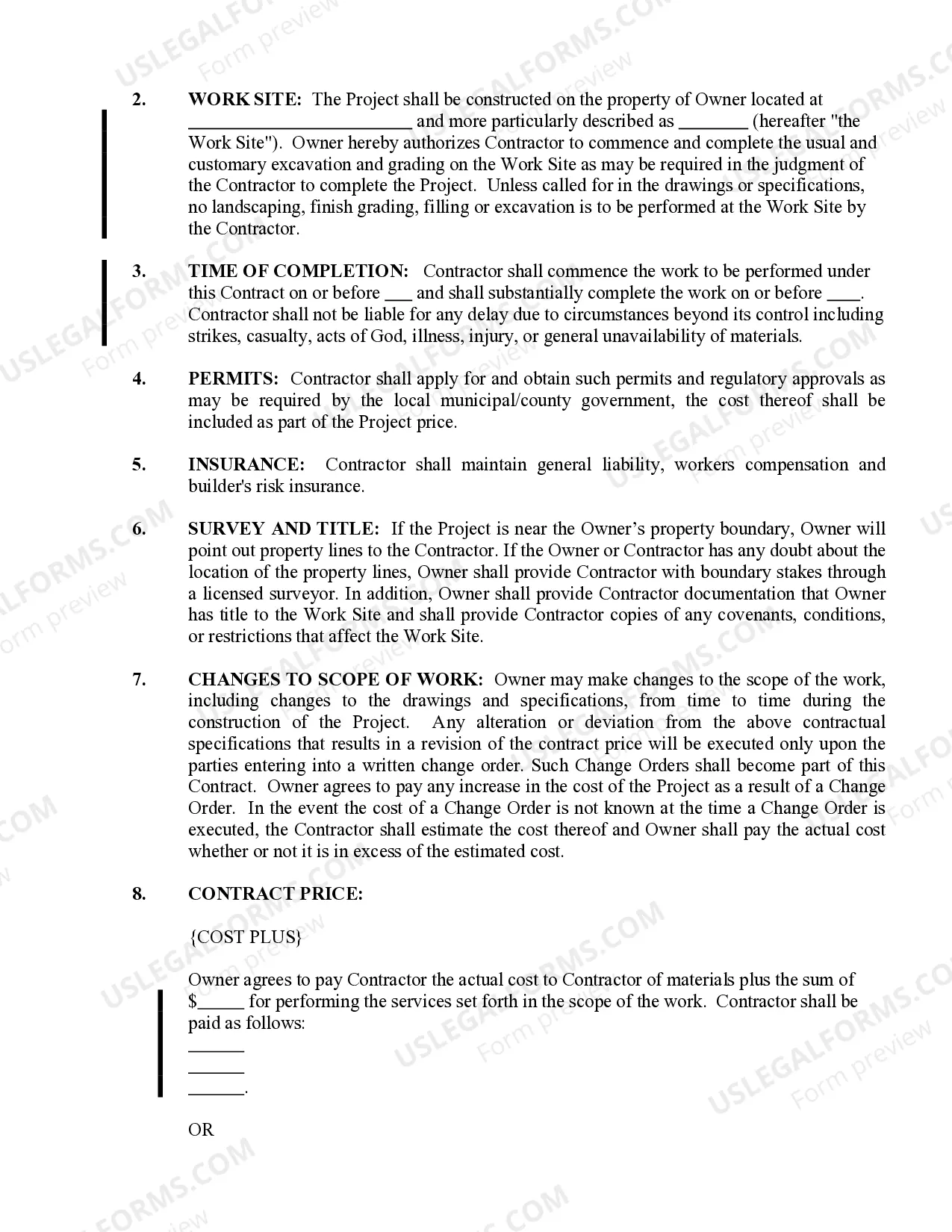 Preview Painting Contract for Contractor