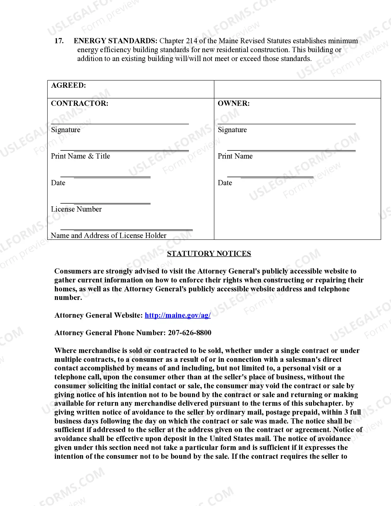 Preview Painting Contract for Contractor