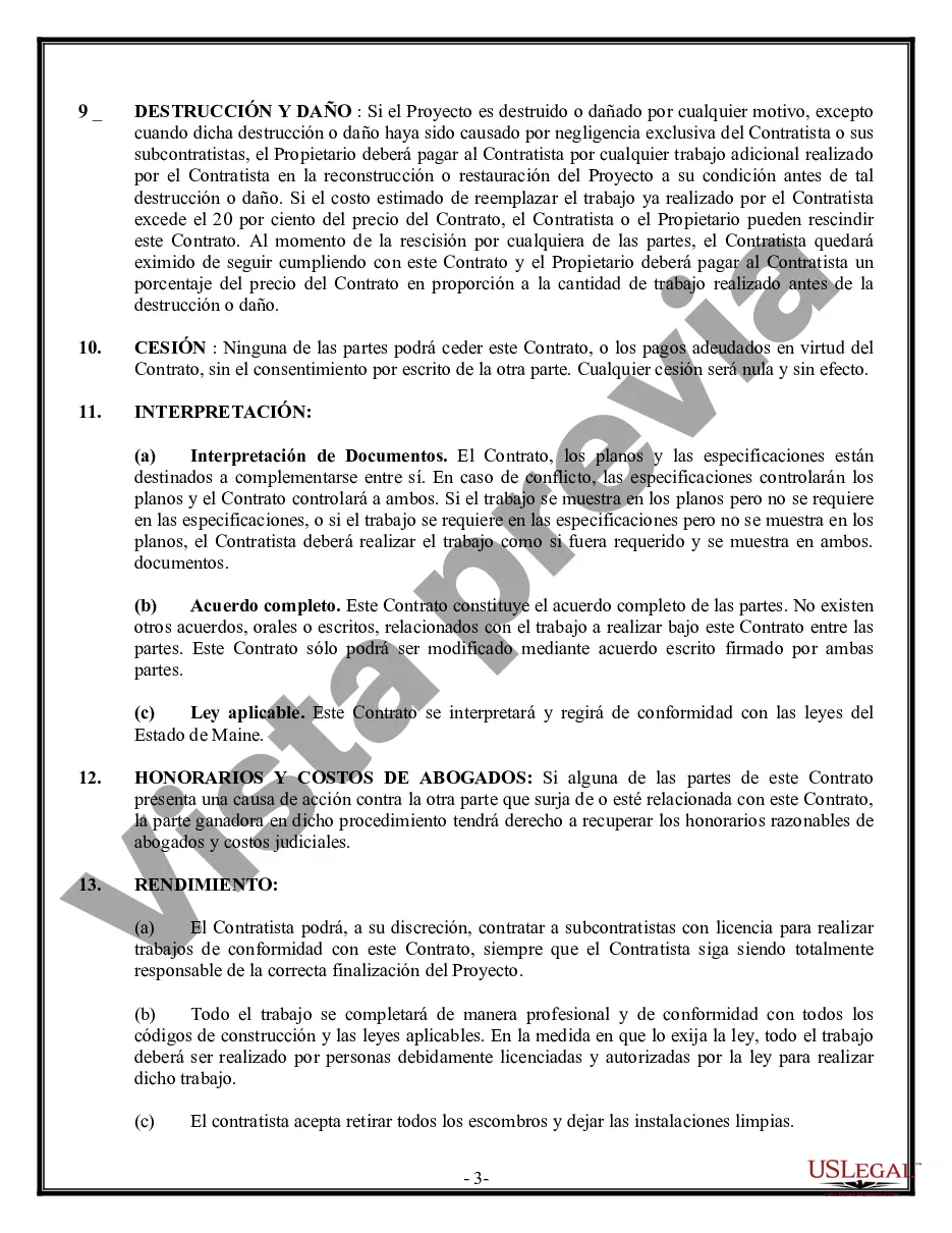 Preview Contrato de carpintero de molduras para contratista