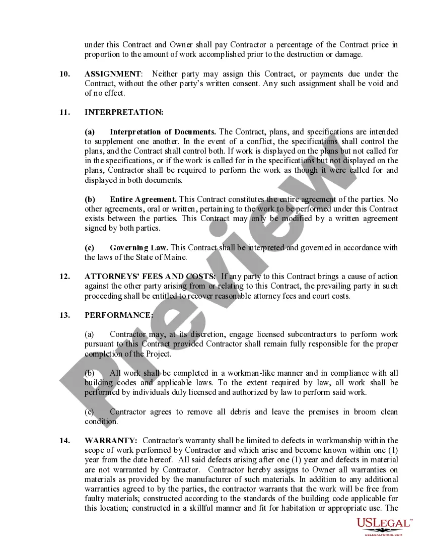 Preview Trim Carpenter Contract for Contractor