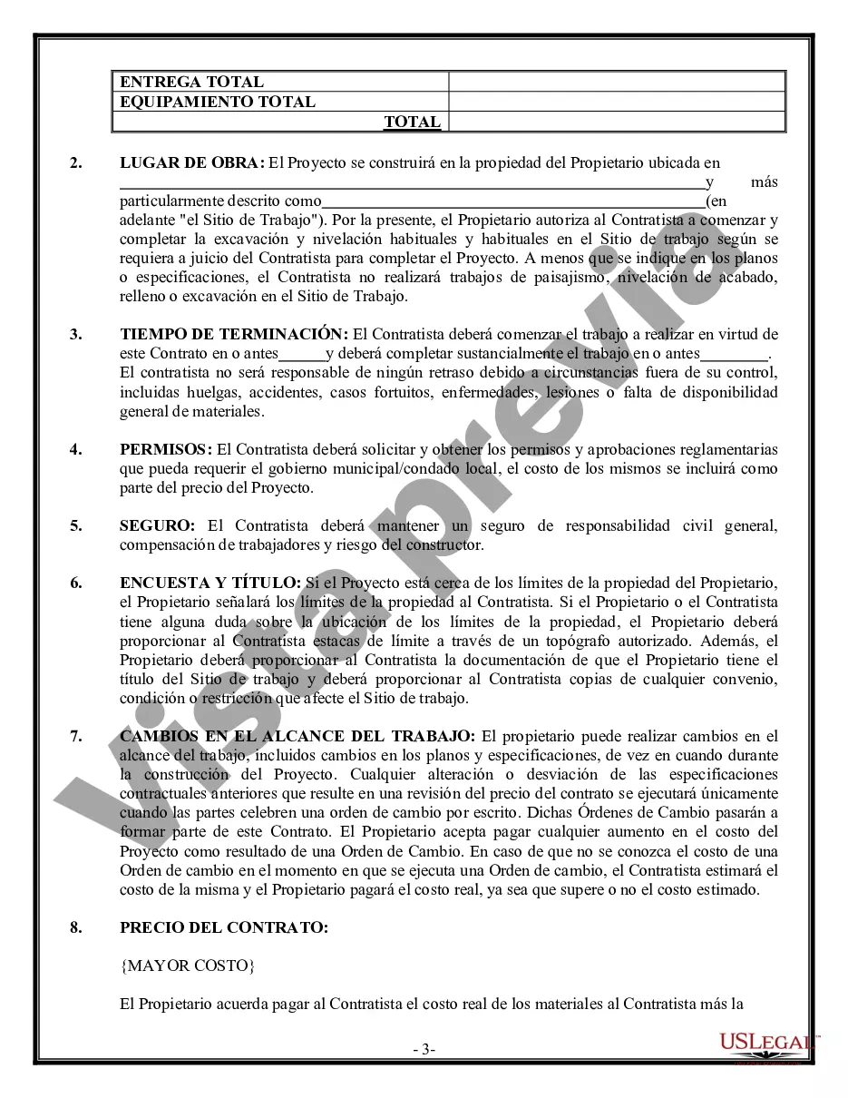 Preview Contrato de paisajismo para contratista