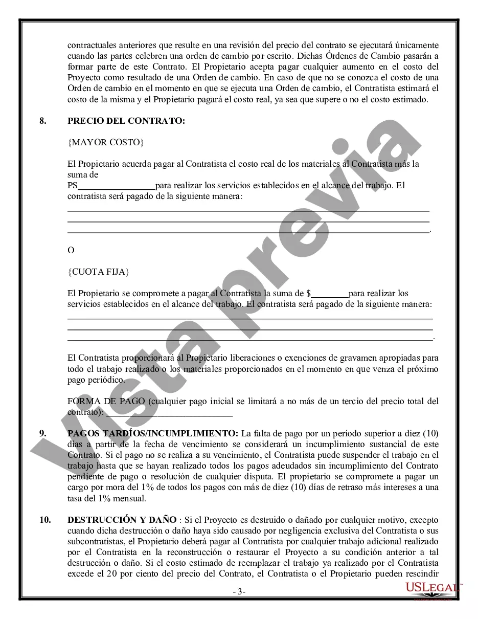 Preview Contrato de excavadora para contratista