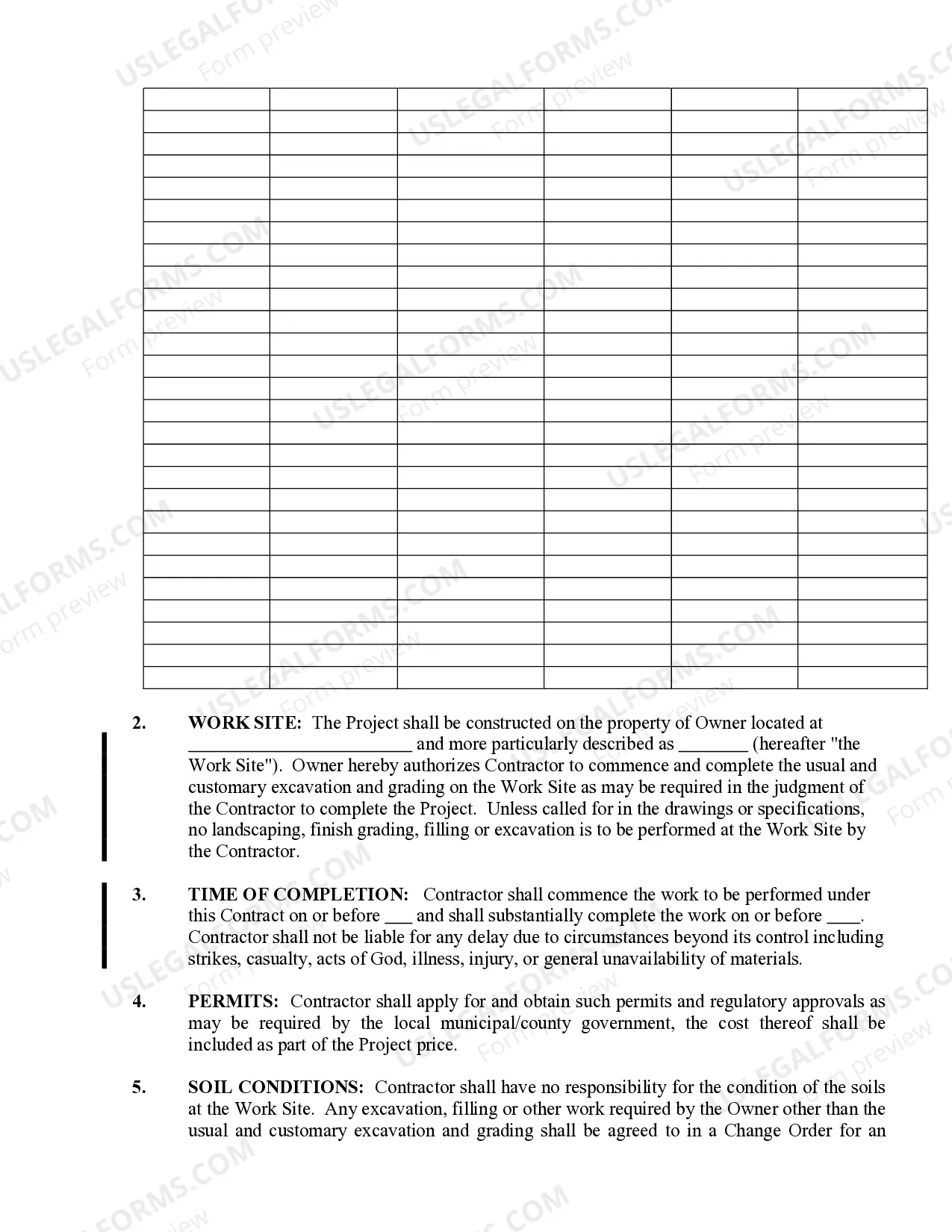 Preview Renovation Contract for Contractor