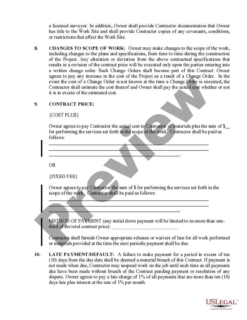 Preview Demolition Contract for Contractor