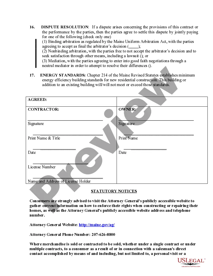 Preview Security Contract for Contractor