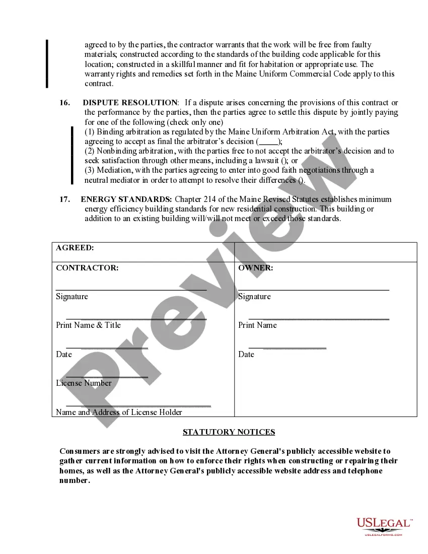 Preview Insulation Contract for Contractor