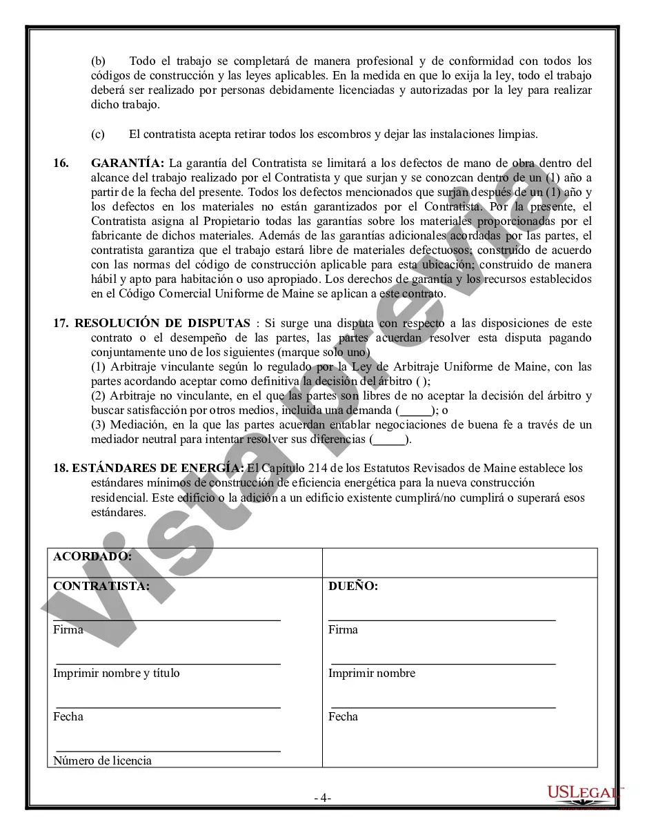 Preview Contrato de pavimentación para contratista