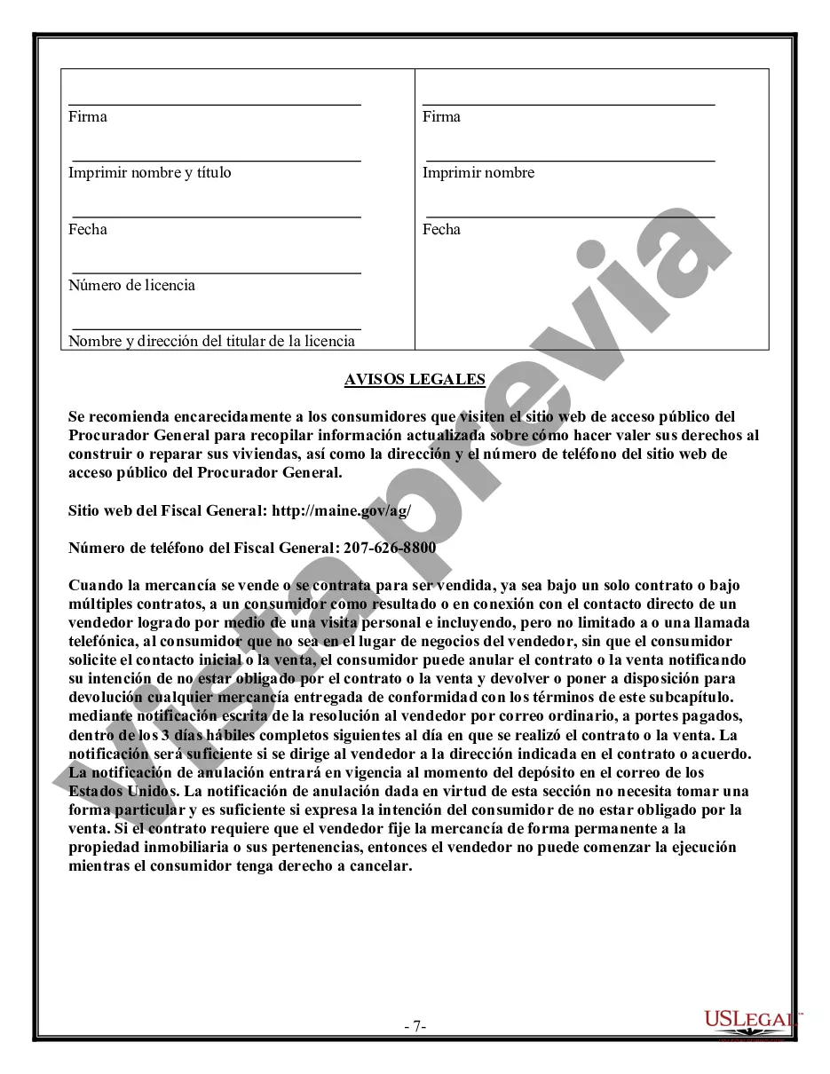 Preview Contrato de plomería para contratista