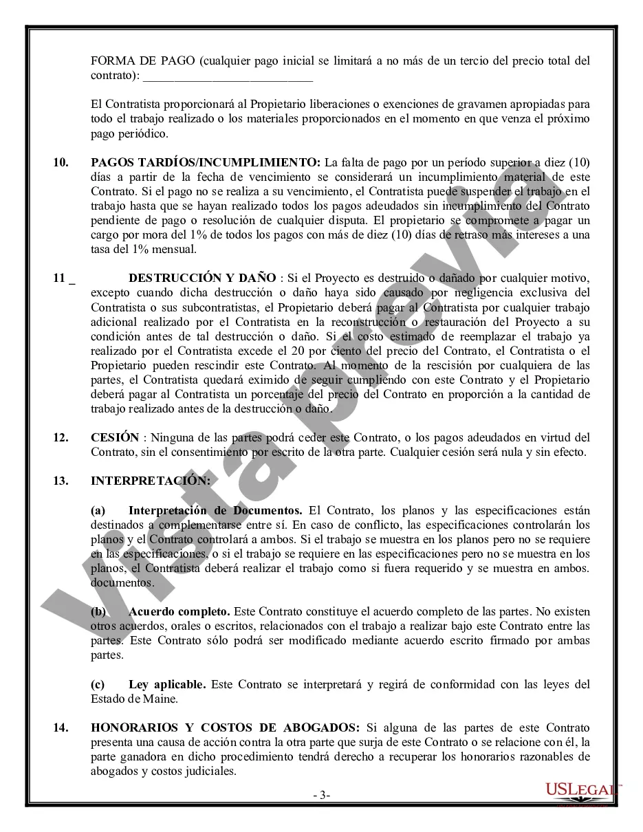 Preview Contrato de albañil para contratista