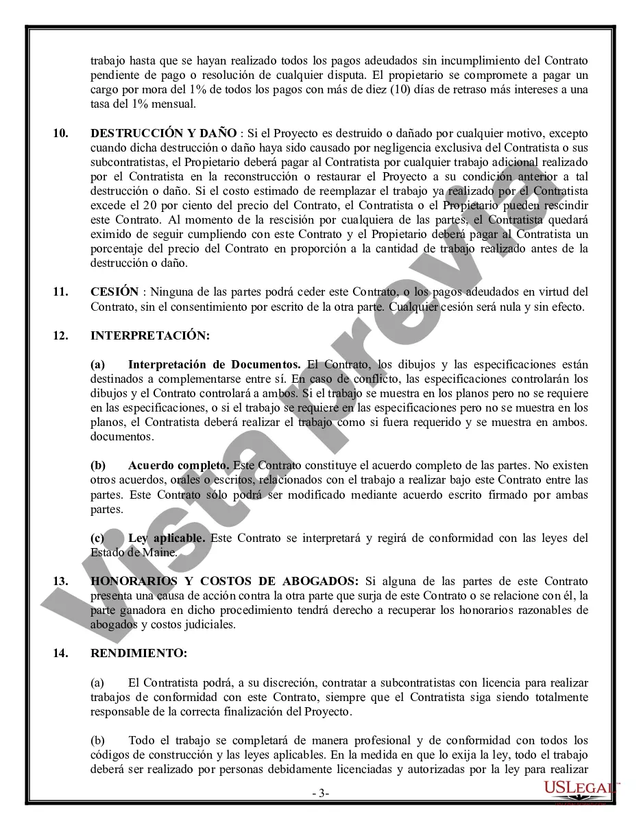 Preview Contrato de techado para contratista