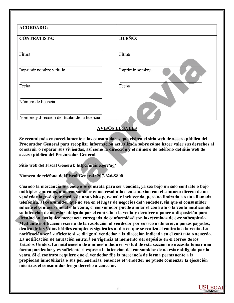 Preview Contrato de paneles de yeso de yeso para contratista