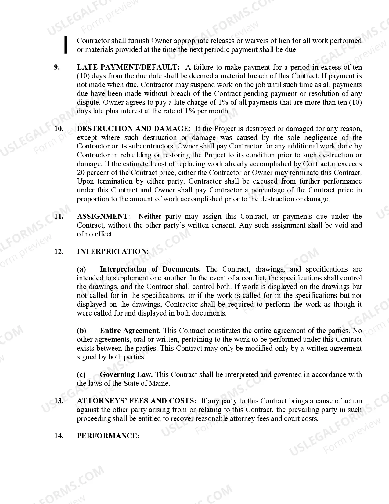 Preview Sheetrock Drywall Contract for Contractor