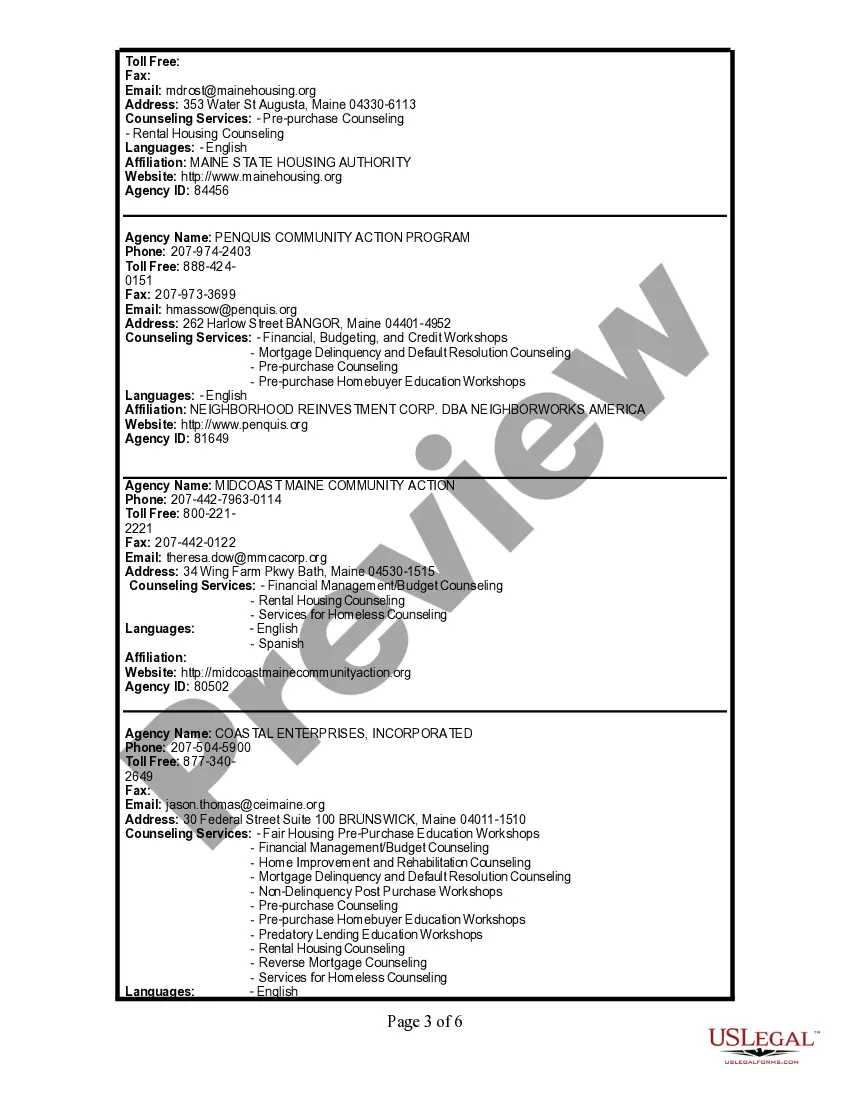 Preview General Notice of Default for Contract for Deed