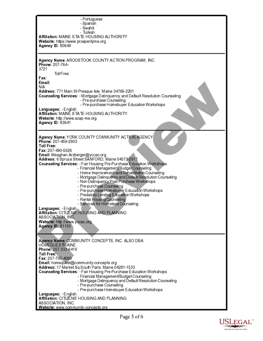 Preview General Notice of Default for Contract for Deed