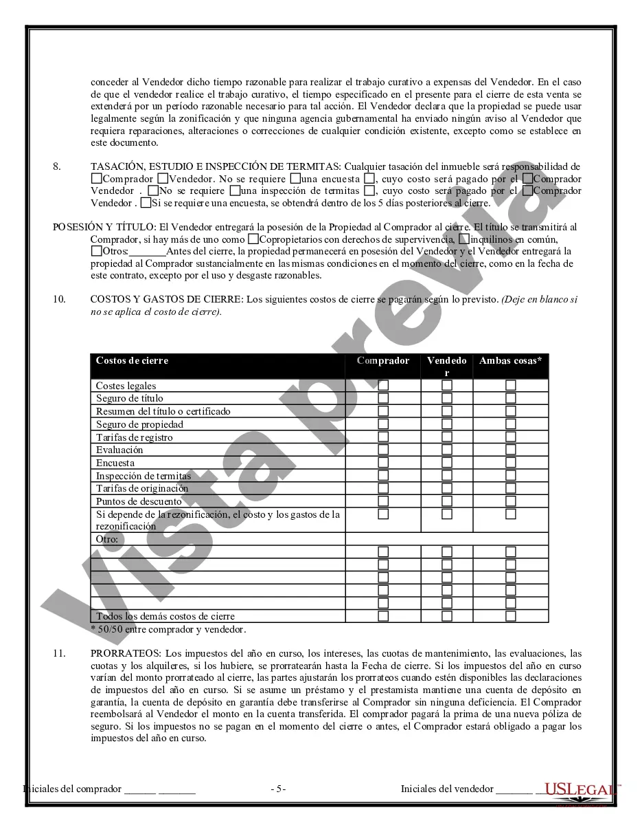 Preview Contrato de Compraventa de Bienes Inmuebles sin Corredor para Acuerdo de Venta de Casa Residencial