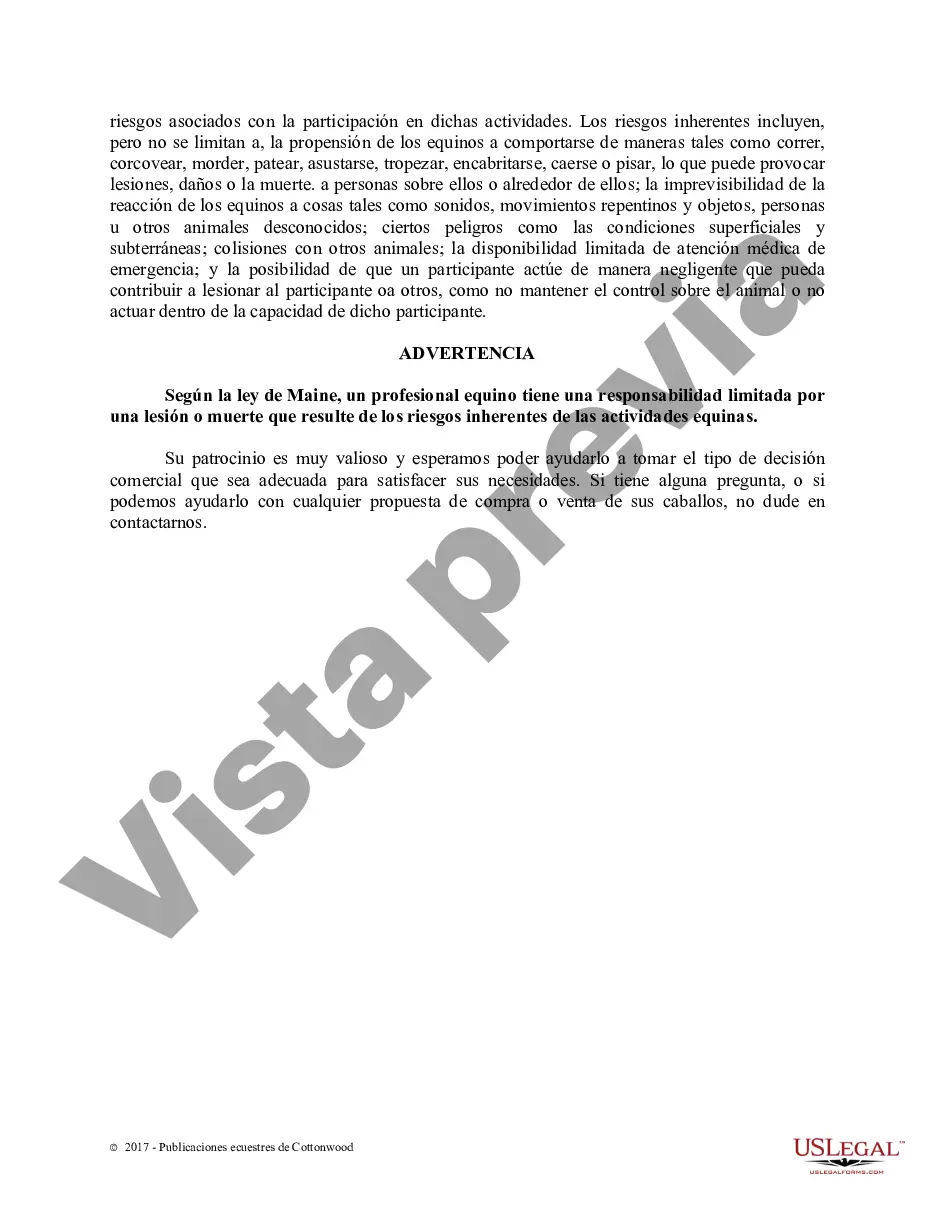 Preview Recomendaciones de compra anticipada: formularios equinos para caballos