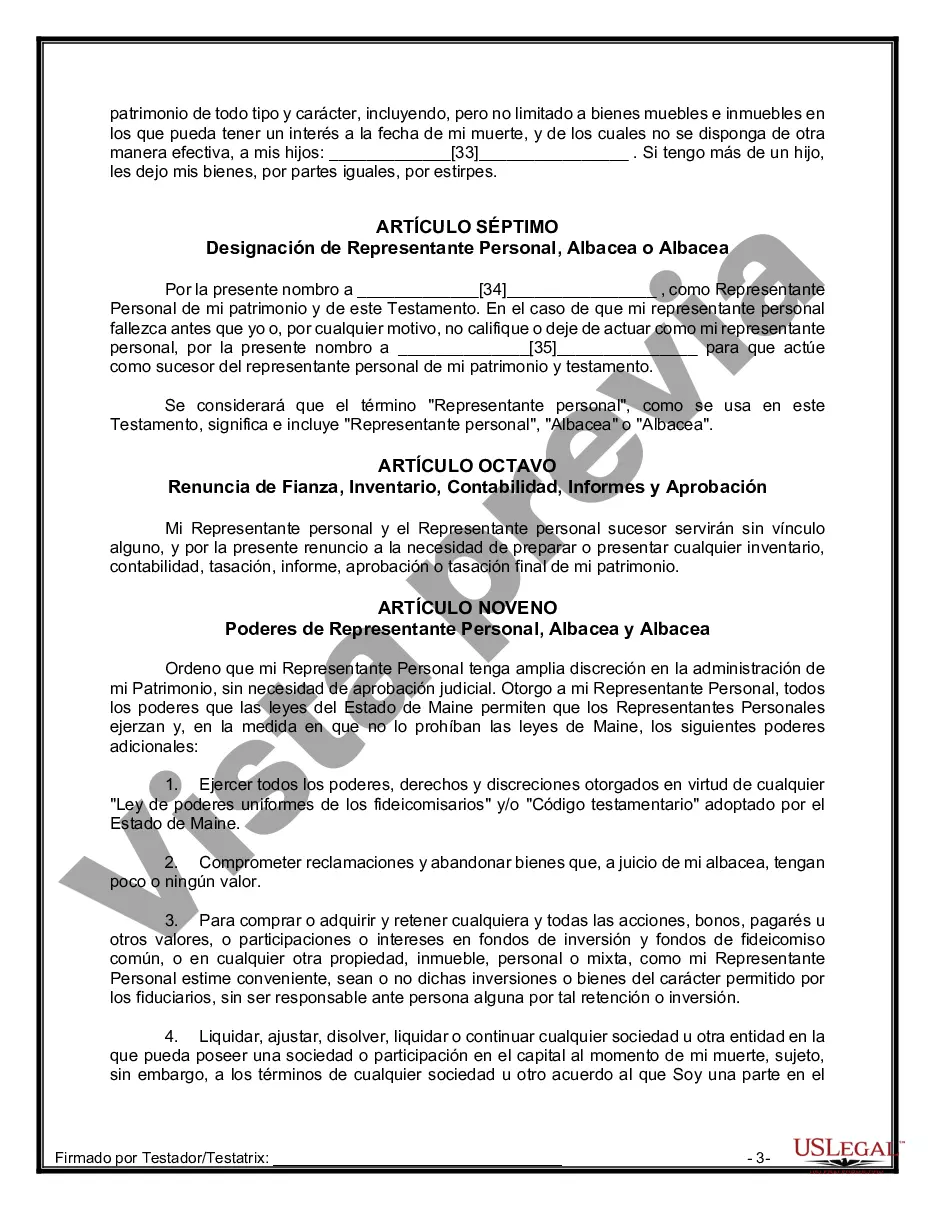 Preview Paquete de testamentos mutuos de últimas voluntades y testamentos para personas solteras que viven juntas no casadas con hijos adultos