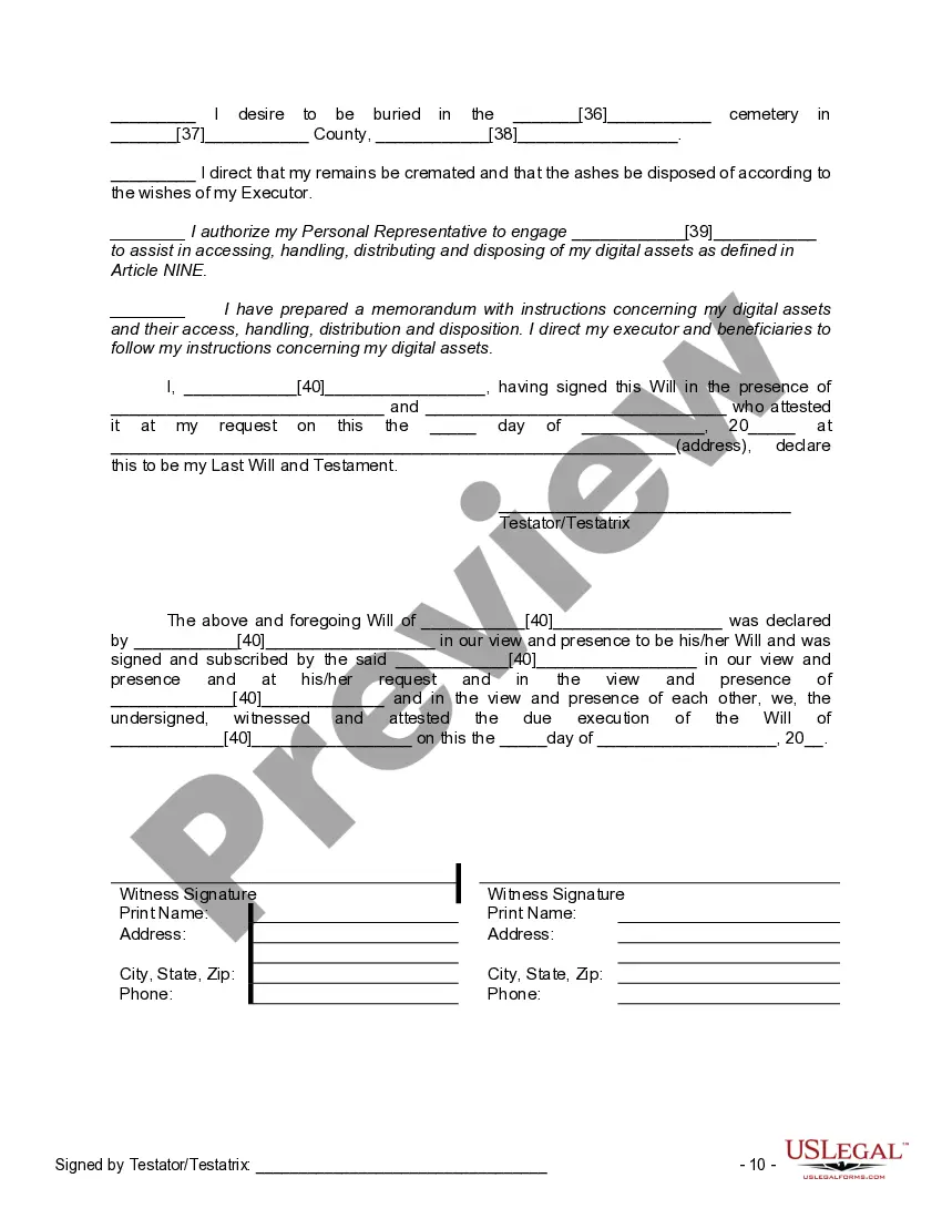 Preview Mutual Wills Package of Last Wills and Testaments for Man and Woman living together not Married with Adult Children