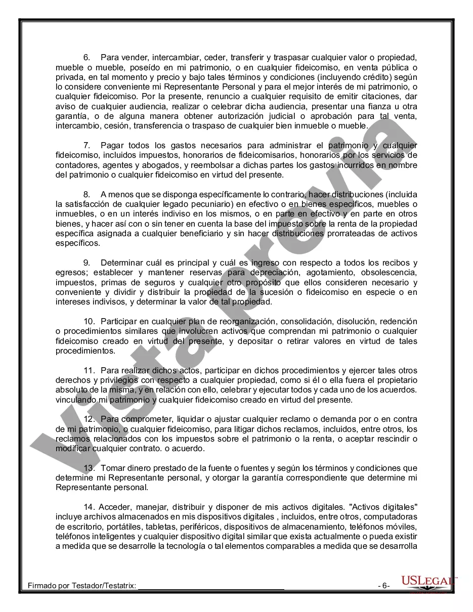 Preview Testamentos Mutuos o Últimas Voluntades y Testamentos para Personas Solteras que conviven con Hijos Menores