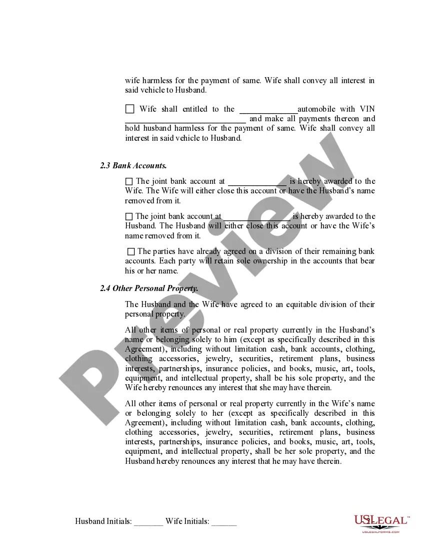 Get Marital Domestic Separation and Property Settlement Agreement Adult Children Preview Marital Domestic Separation and Property Settlement Agreement Adult Children