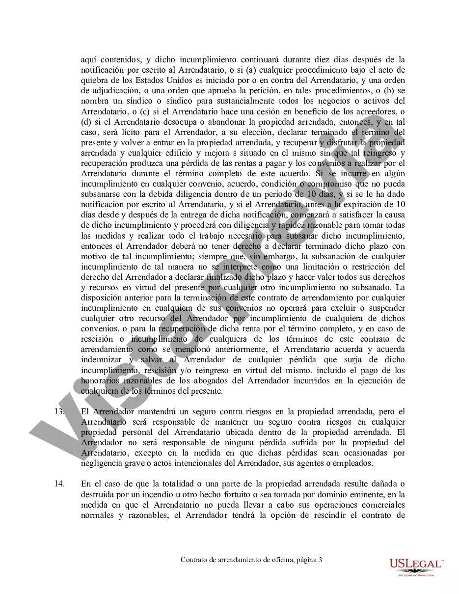 Preview Contrato de arrendamiento de oficina