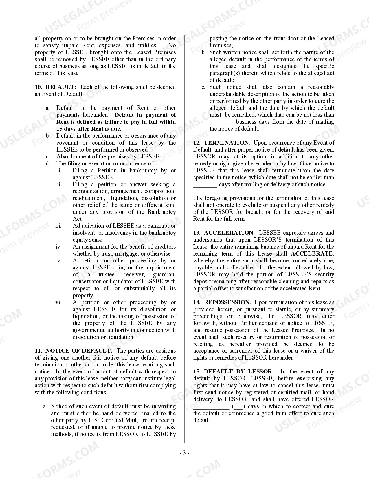 Preview Commercial Building or Space Lease