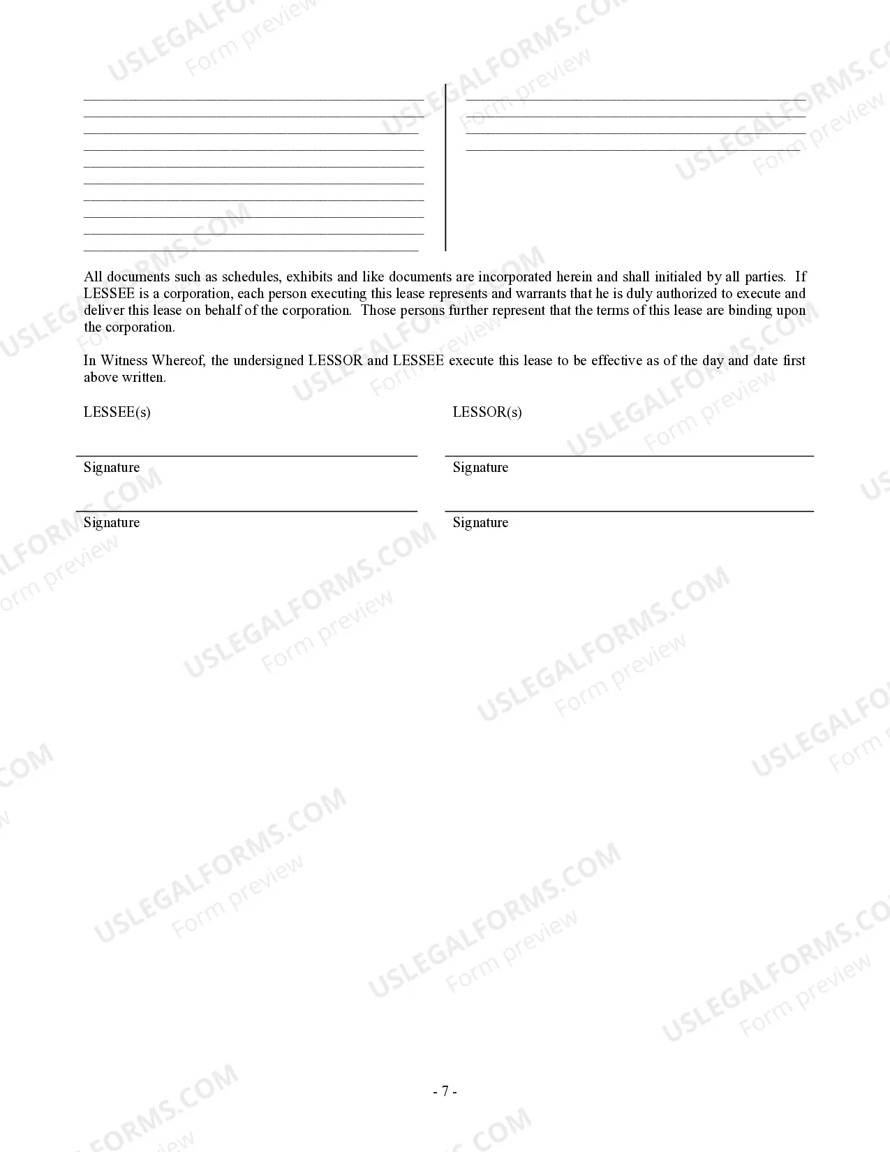 Preview Commercial Building or Space Lease