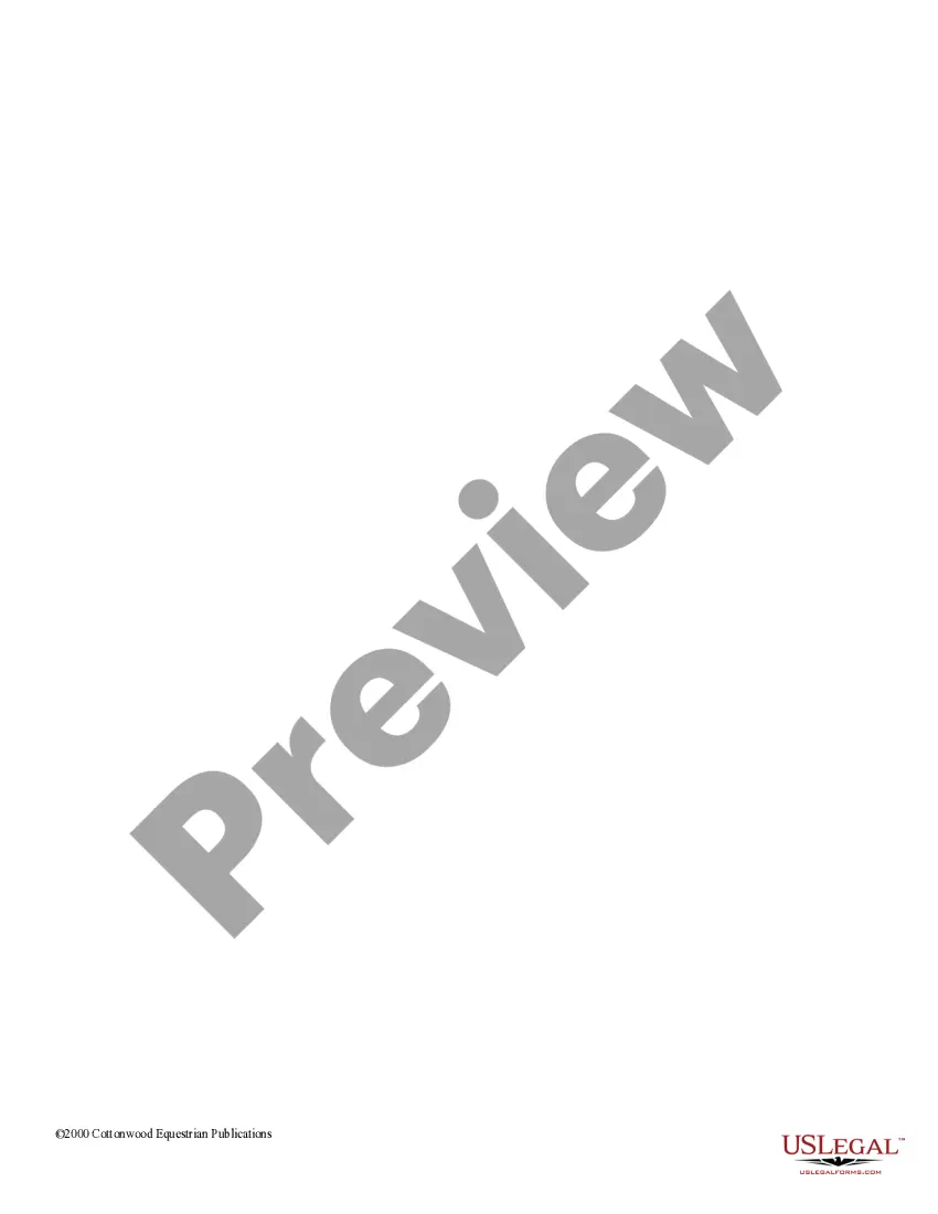 Preview Maine Horse Equine Forms Package