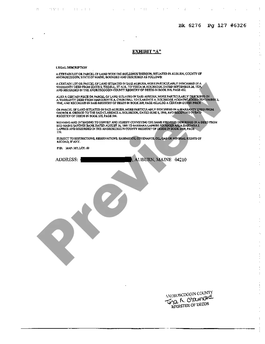 Preview Assignment of Deed of Trust