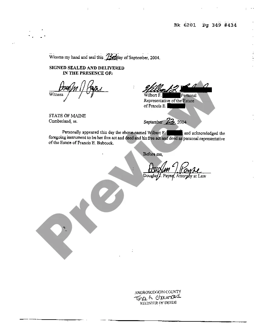 Get Personal Representative's Deed of Distribution Preview Personal Representative's Deed of Distribution