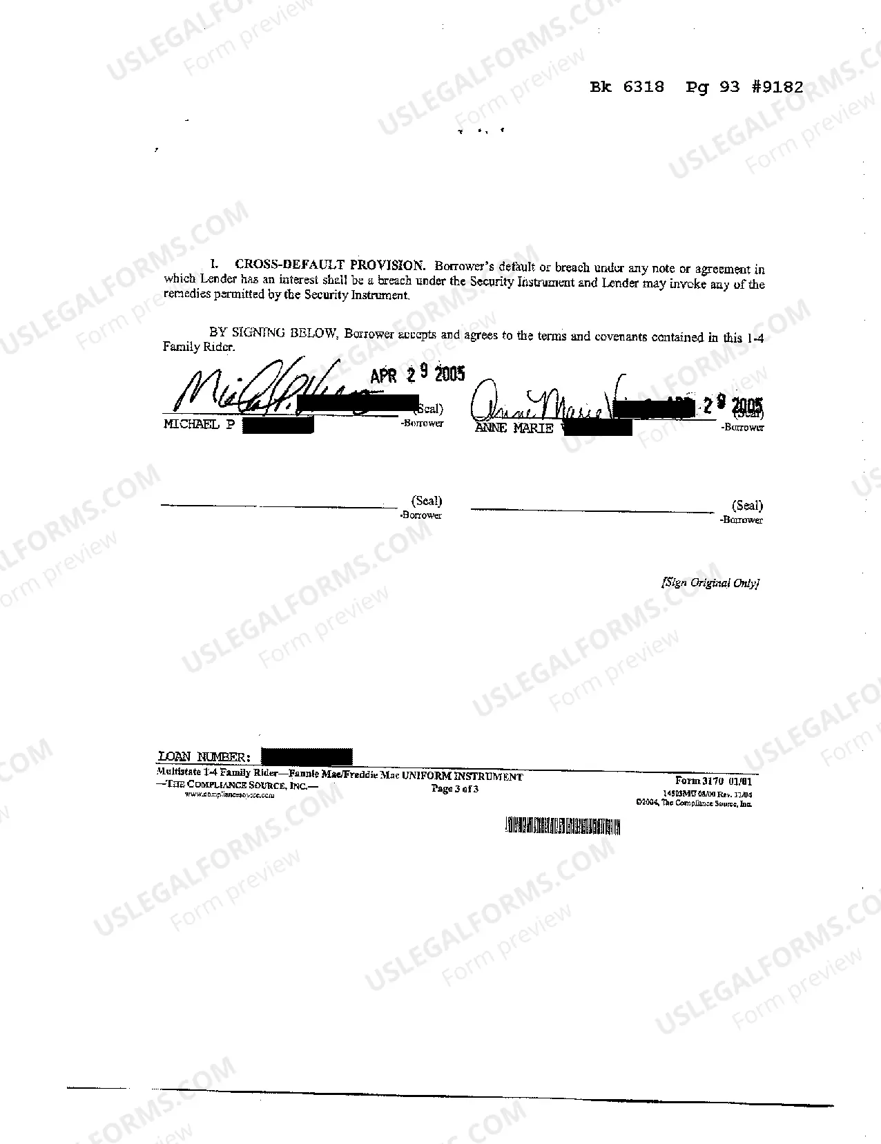 Preview Sample Assignment of Rents - Family Rider