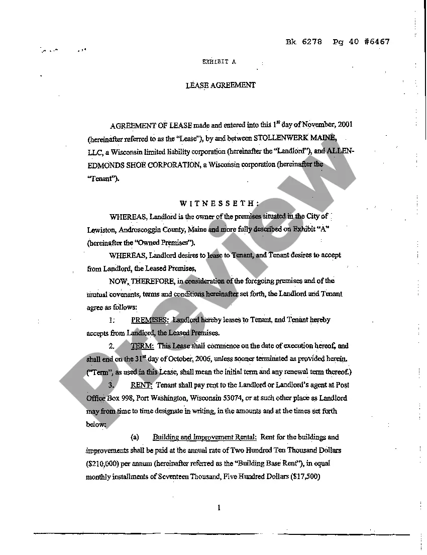 Preview Collateral Assignment of Lease