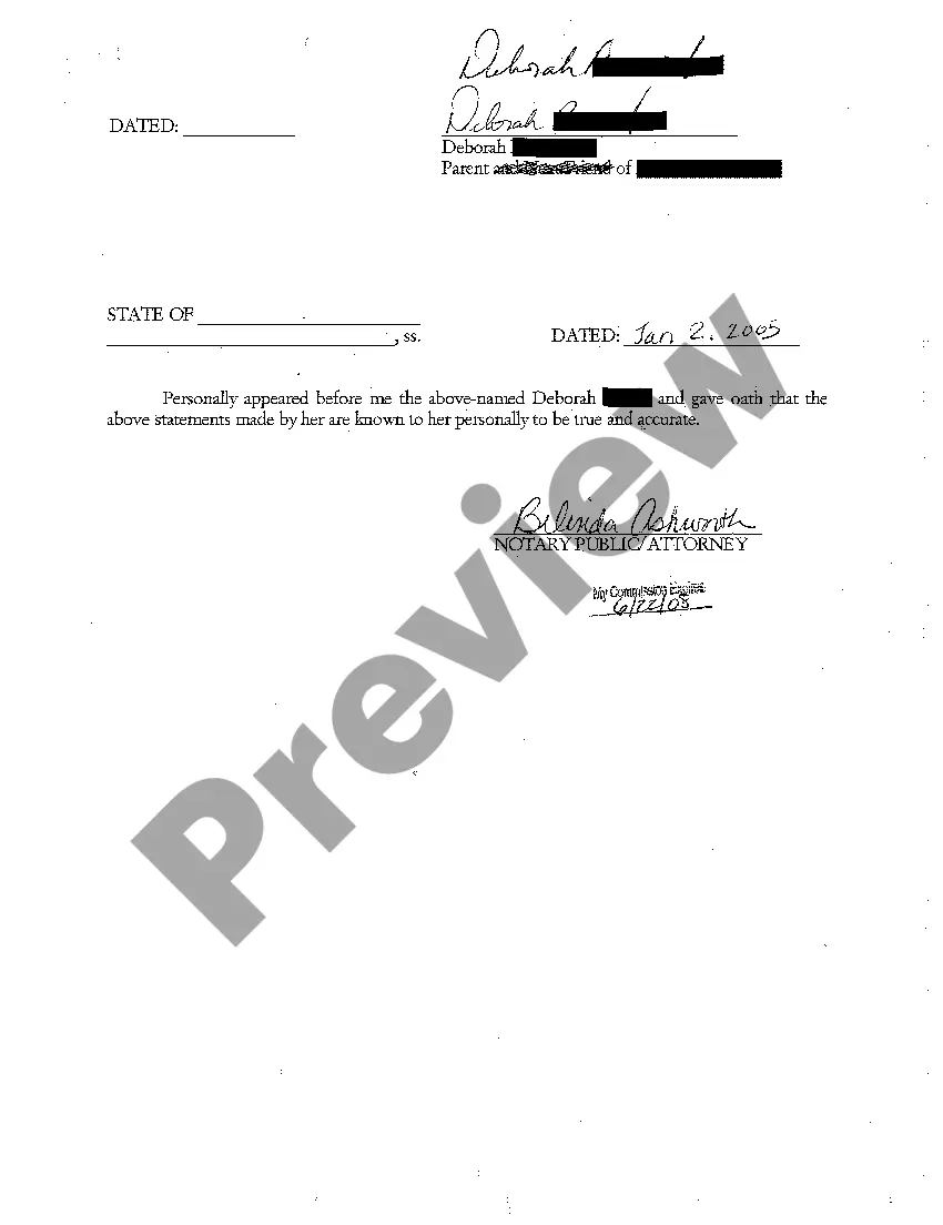 Preview A03 Affidavit of Deborah Benoit