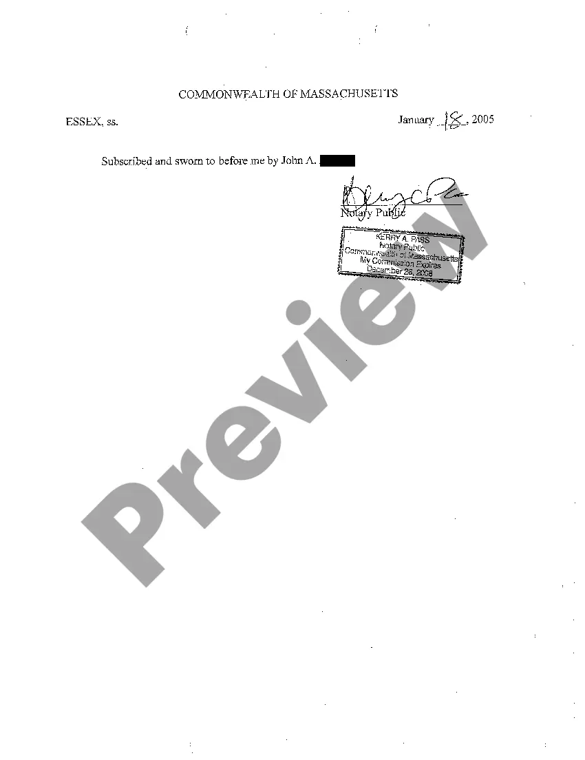 Preview A06 Affidavit Concerning Attorney's Fees And Disbursements